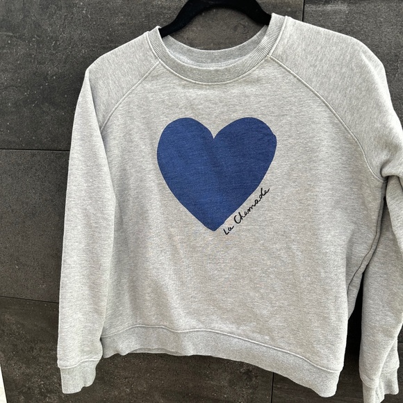 Sezane La Chamade Gray Sweatshirt Size M - Picture 8 of 10